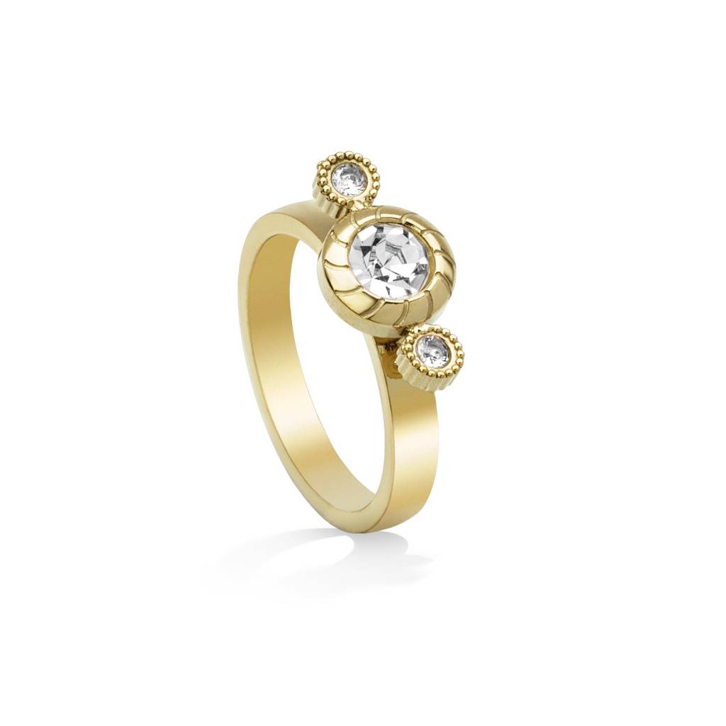 Classic Orbit Crest Ring For Women - Waterproof & Anti-Tarnish : RG0272-6