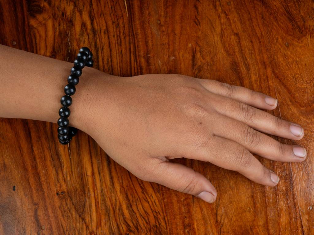 Shungite Bracelet For Electronic Devices Radiations Shield : IVB02