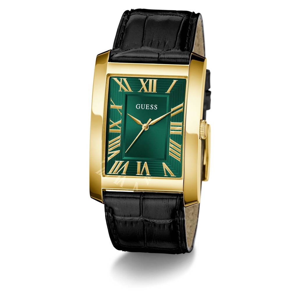 Guess Rectangle 34Mm Green Dial Analog Men Watch - Gw1003G3 | Guess ...