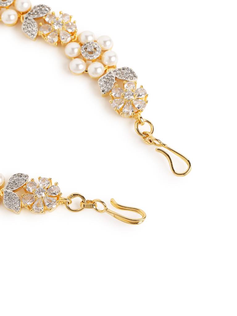 American Diamond Ivory Blossom Matha Patti : YI24A0706H