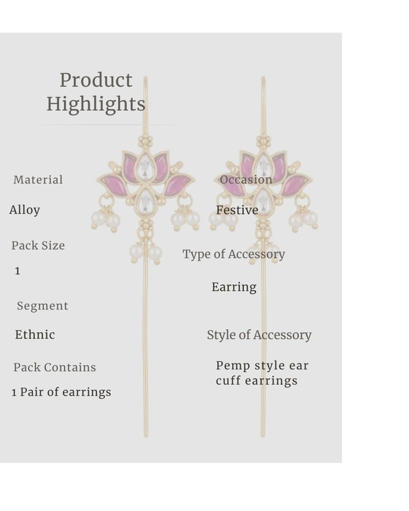 Padma Lotus Ear Cuff : sm02
