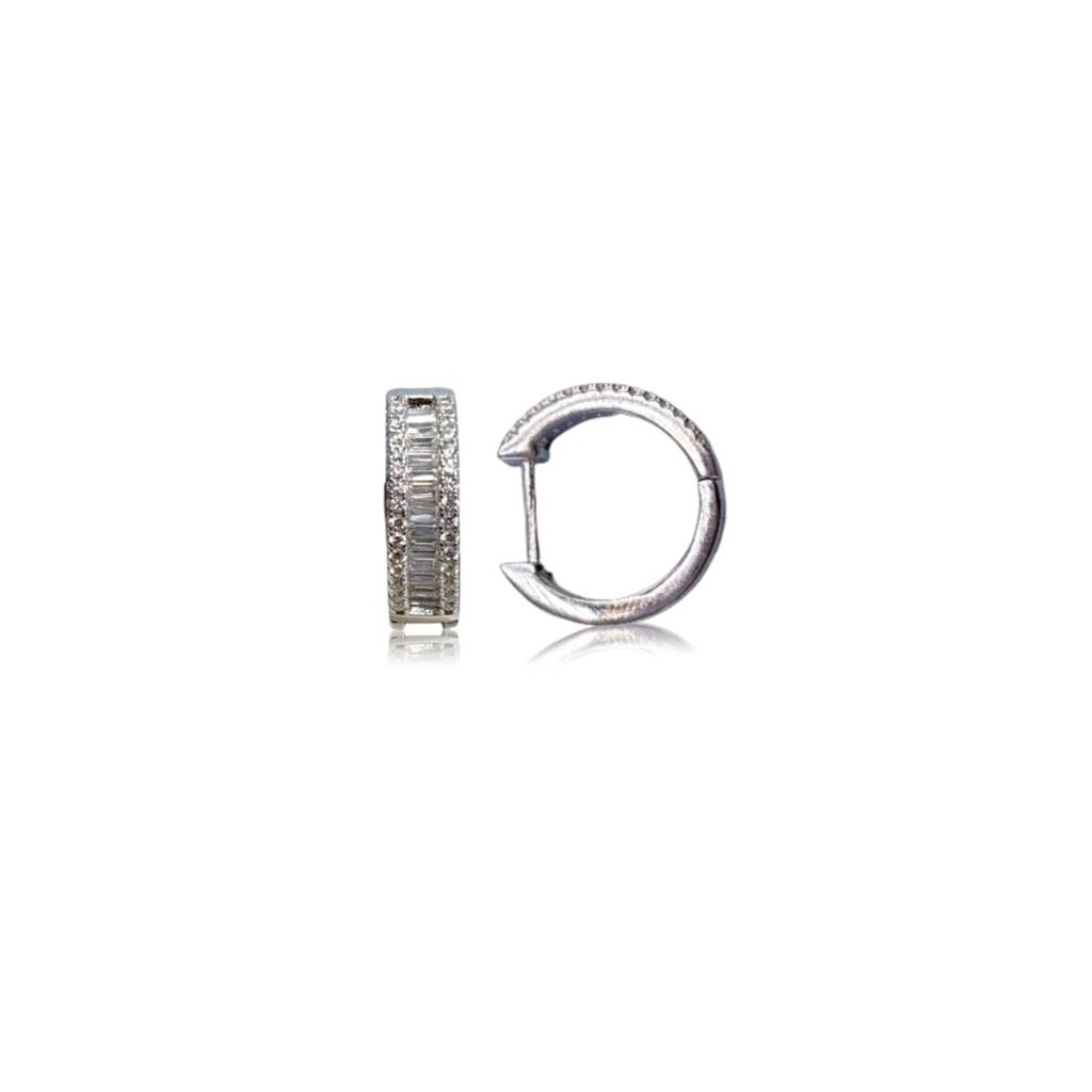 Glow Up: 92.5 Silver Hoops For Women : 1107EA
