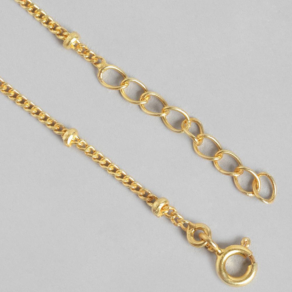 Silver 92.5 Gold Plated Anklet : Silver 92.5 Gold Plated Anklet : Silver 92.5 Gold Plated Anklet : Silver 92.5 Gold Plat