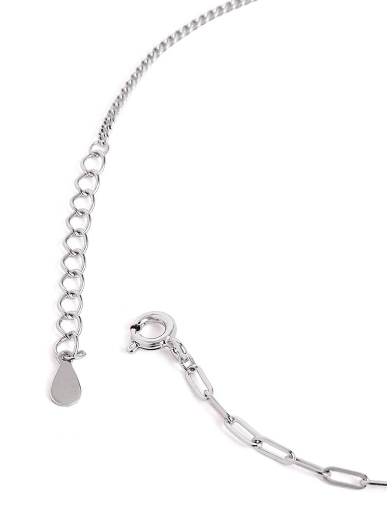 Silver Flutter Luxe Adjustable Anklet : WAN00026
