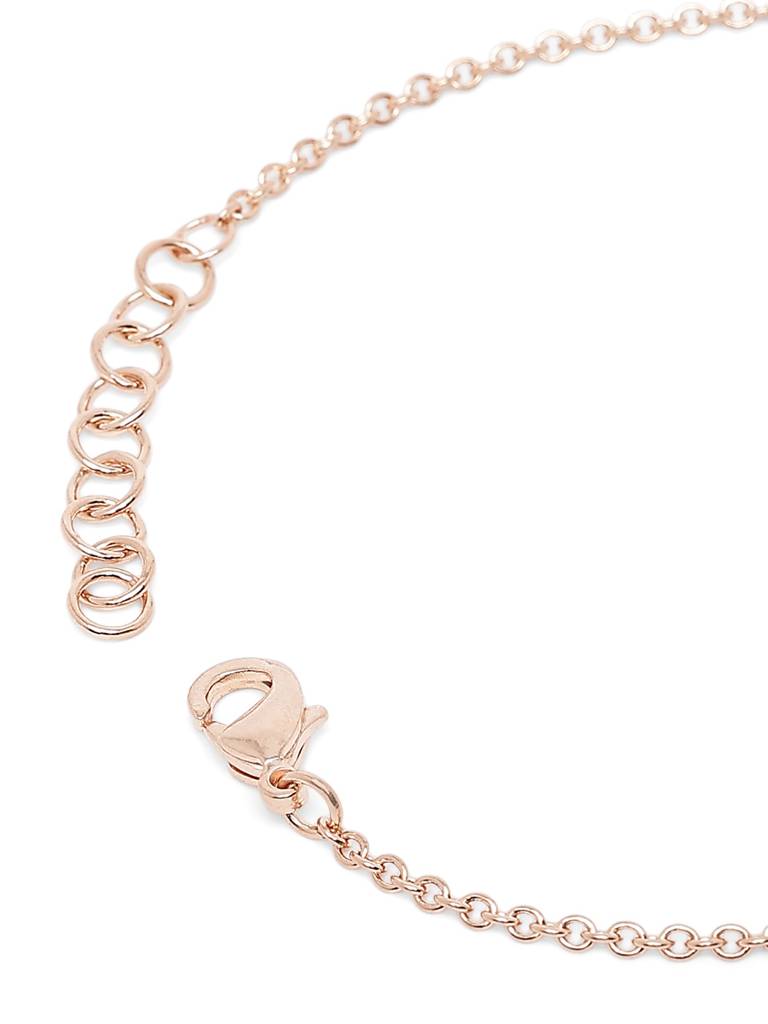 18Kt Rose Gold Plated Cz Infinity  Charm Bracelet : FJB5900