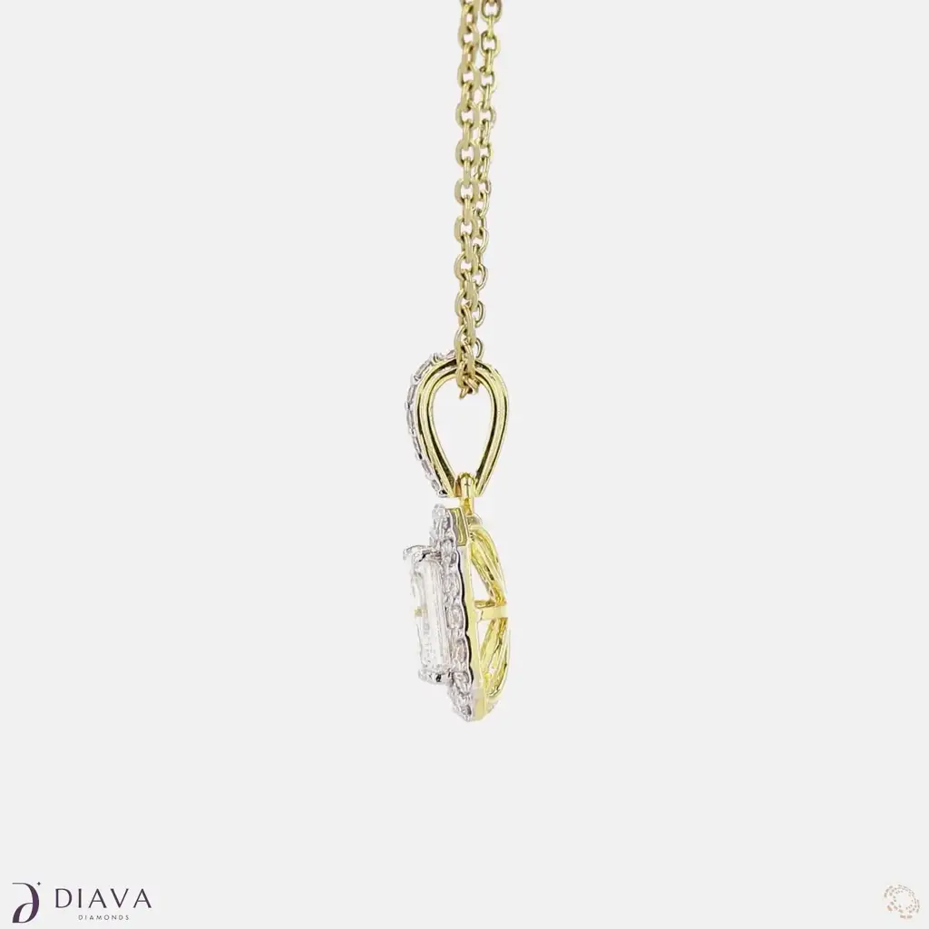 Framed Emerald Elegance Pendant : FramedEmeraldElegancePendant