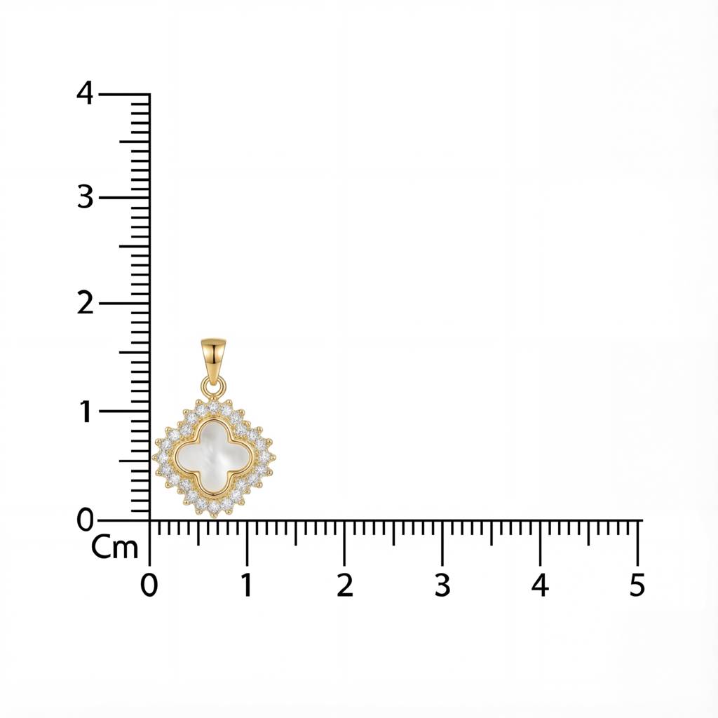 Korean Gold Clover Layered Charm Necklace : YUFSNL253