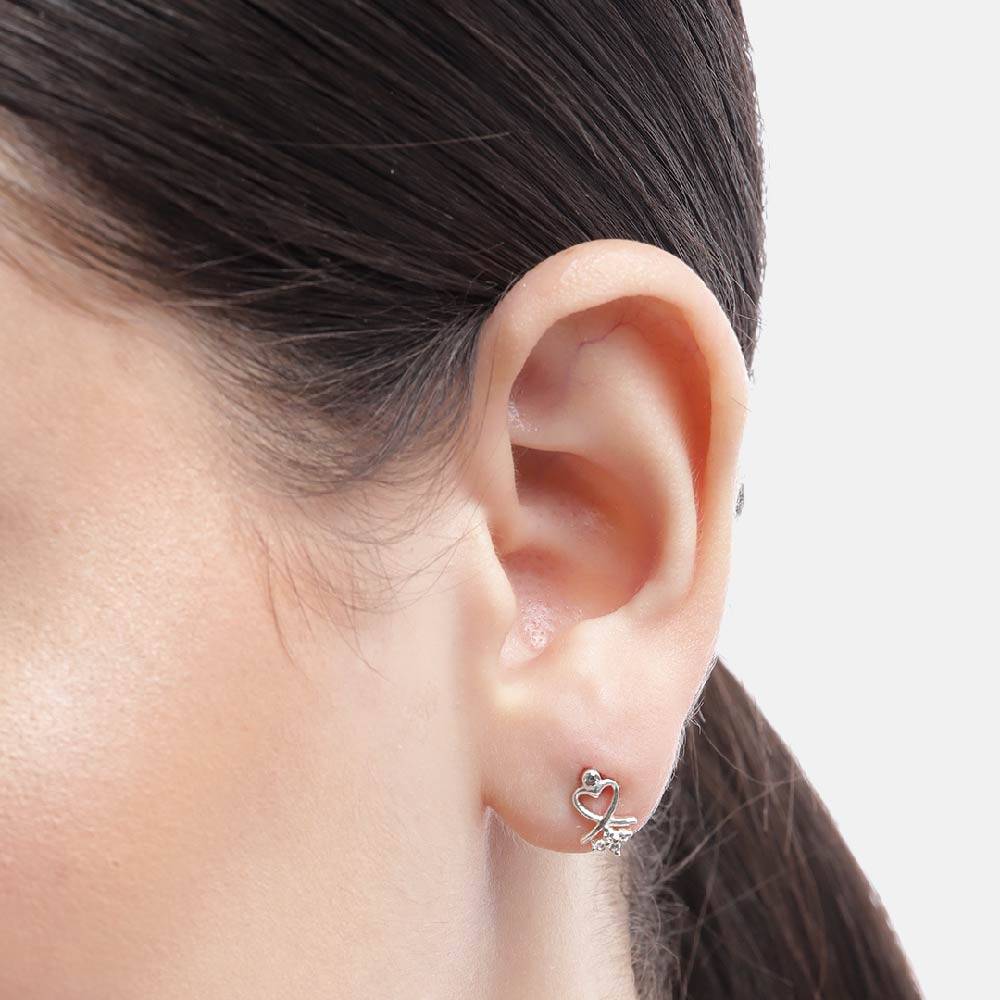 Silver 92.5 Heart Earring : Silver 92.5 Heart Earring : Silver 92.5 Heart Earring : Silver 92.5 Heart Earring : Silver 9