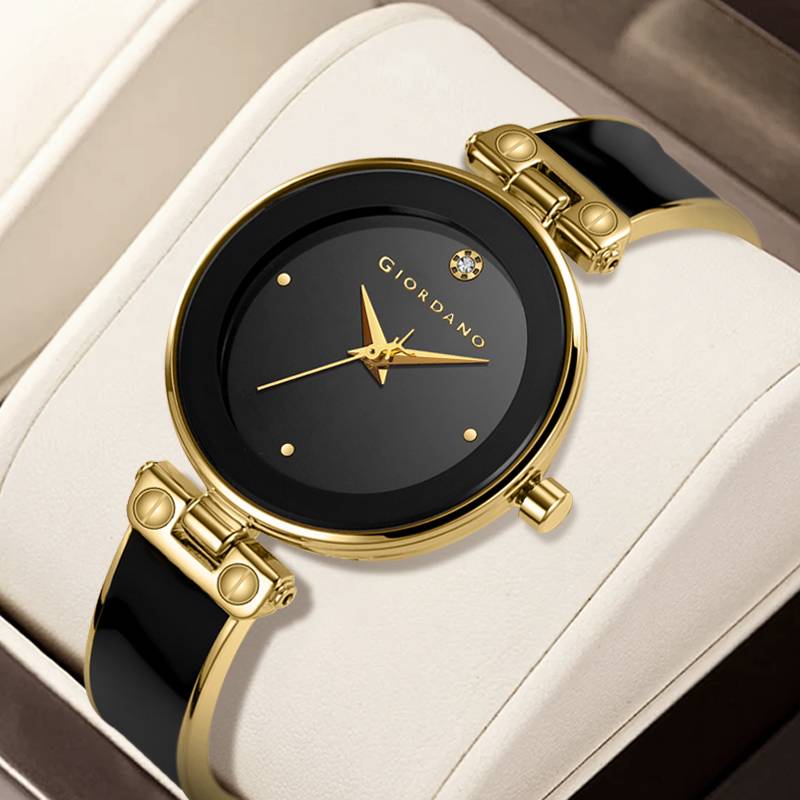 Giordano Designer Analog Watch For Women Â Glossy Round Dial & Bracelet Style Stainless Steel Strap-Gz-60099 : GZ-60099-44