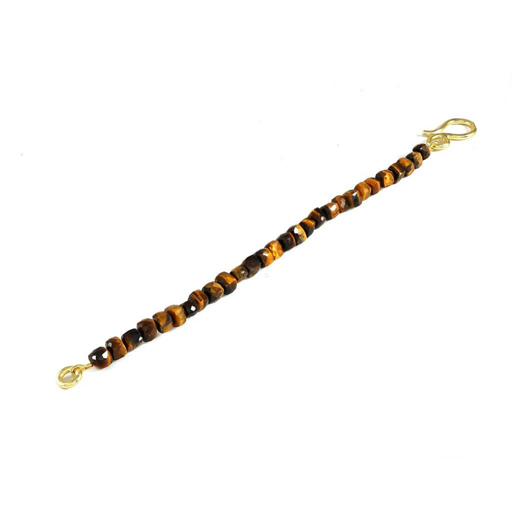 Earth Rhythm Tiger Eye Bracelet - Sterling Silver : AVM-11