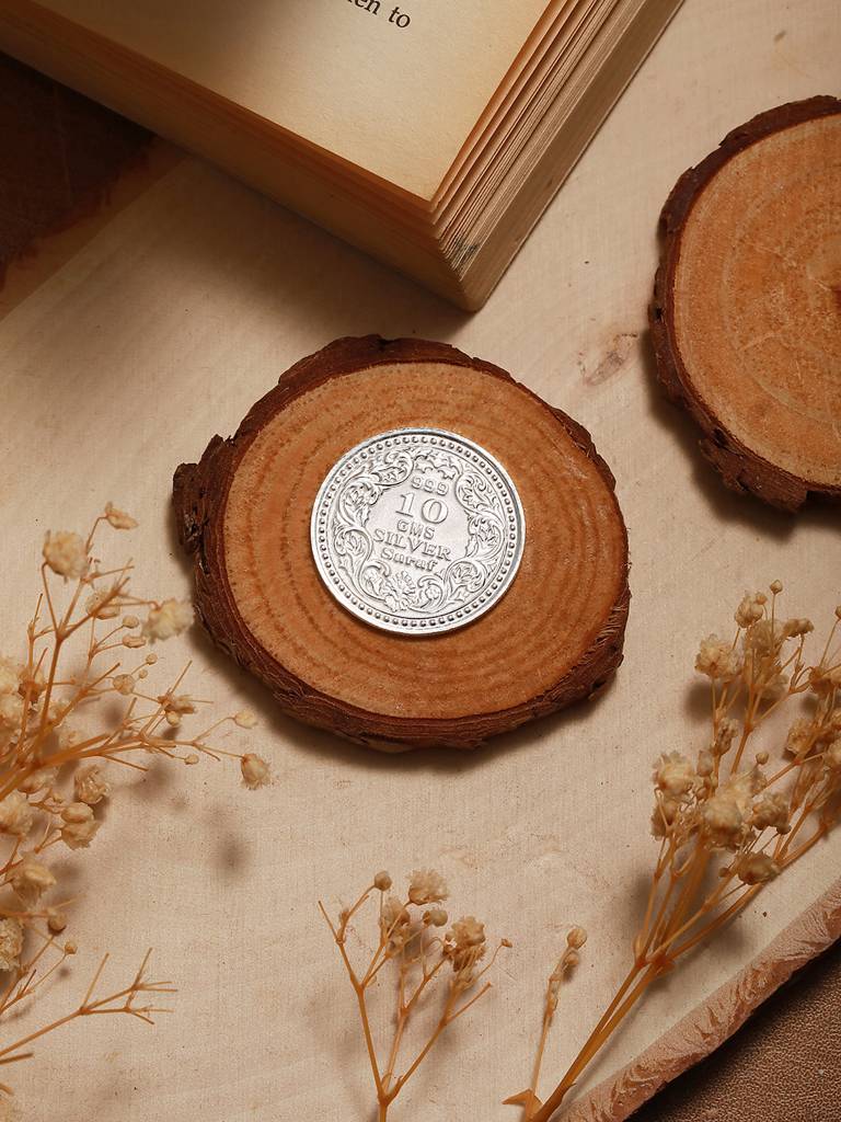 999 Silver King George Round 10 Gm Silver Coin : SJSC5008