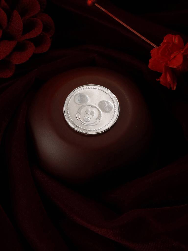 Mickey Mouse 10 Gram 999 Round Silver Coin : SJSC5014