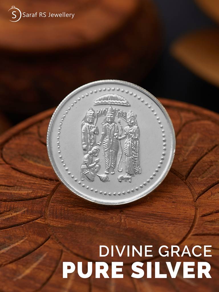 10 Gram 999 Purity Silver Coin Of Shri Ram Darbar : SJSC5019