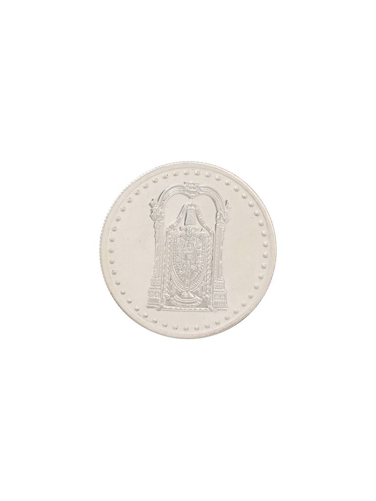 Tirupati Balaji 10 Gram 999 Round Silver Coin : SJSC5021