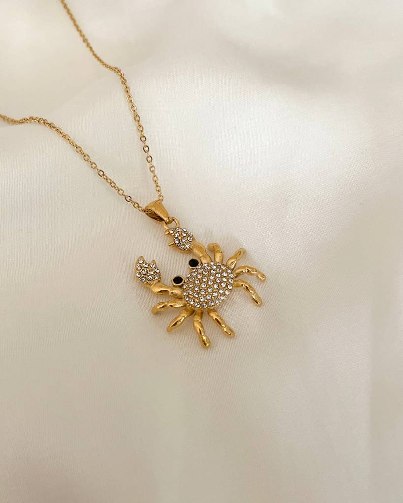 18K Gold Plated Crab Necklace : N94
