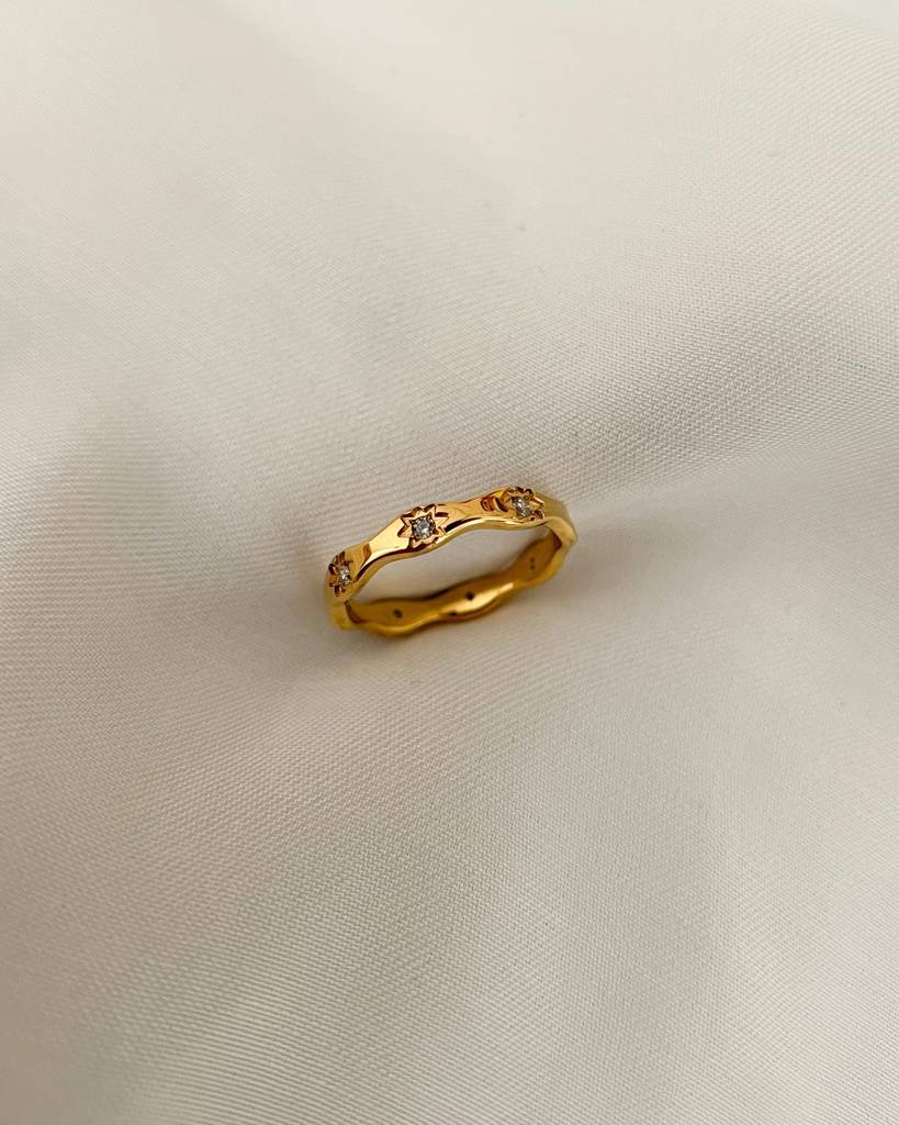 18K Gold Plated Wish Ring : R54Size6