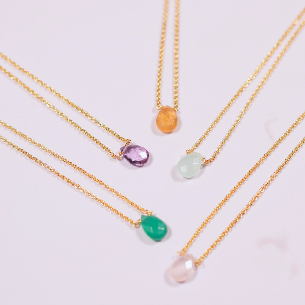 Citrine Drop Necklace : EDN-CTR