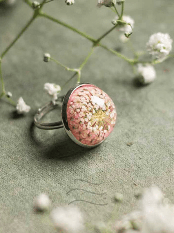Coral Living Lace Ring : LA-FF-R-CLL-G1