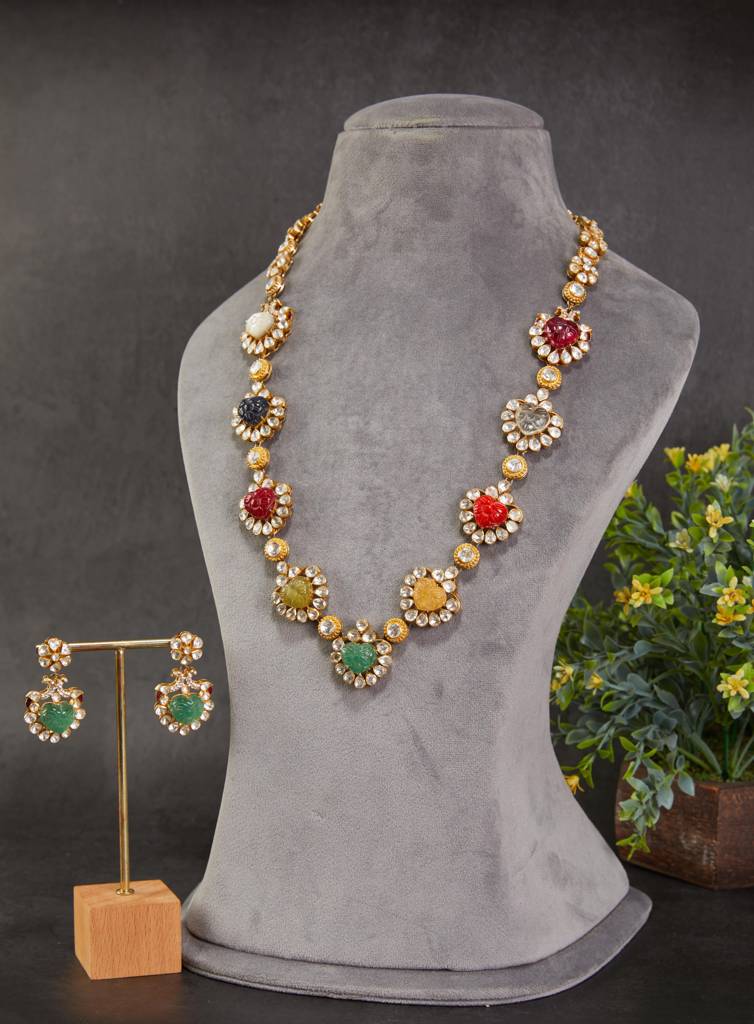 Navratan Necklace Set : KAANK085