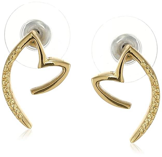 Estele Gold Plated Heart Stud And Circle Drop Earrings For Girls & Women (Combo Of 2) : COMBO-113ER