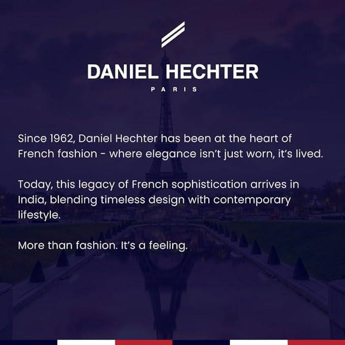 Daniel Hechter Plaisance Collection Square Watch For Women - White Dial, Roman Numerals With Minimalist Design : DHW2012-04