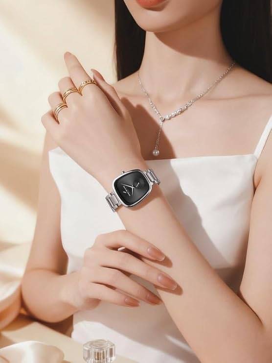 Daniel Hechter Madeleine Collection Luxury Watch For Women - Oval Shaped Gloss Dial With Sub Second And Stainless : DHW2014-11