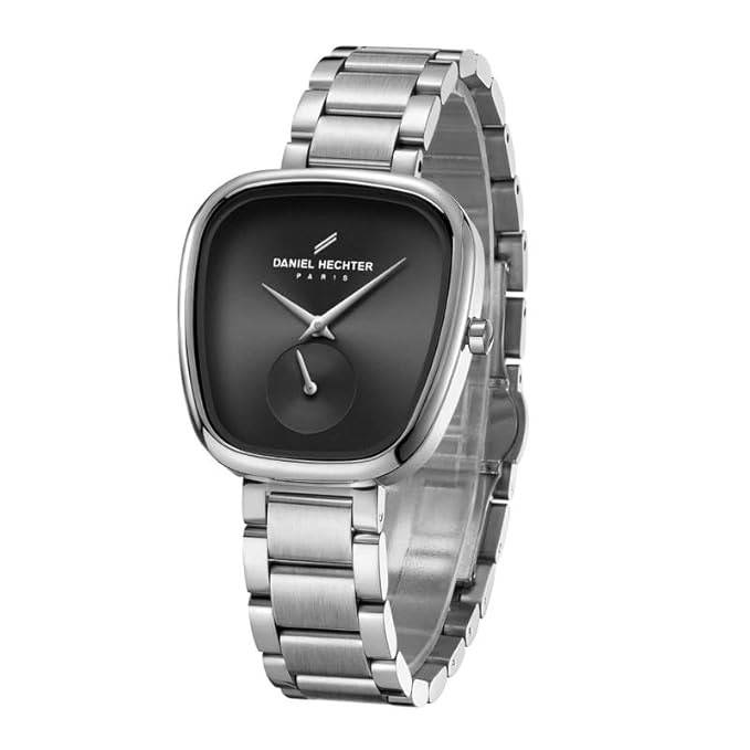 Daniel Hechter Madeleine Collection Luxury Watch For Women - Oval Shaped Gloss Dial With Sub Second And Stainless : DHW2014-11