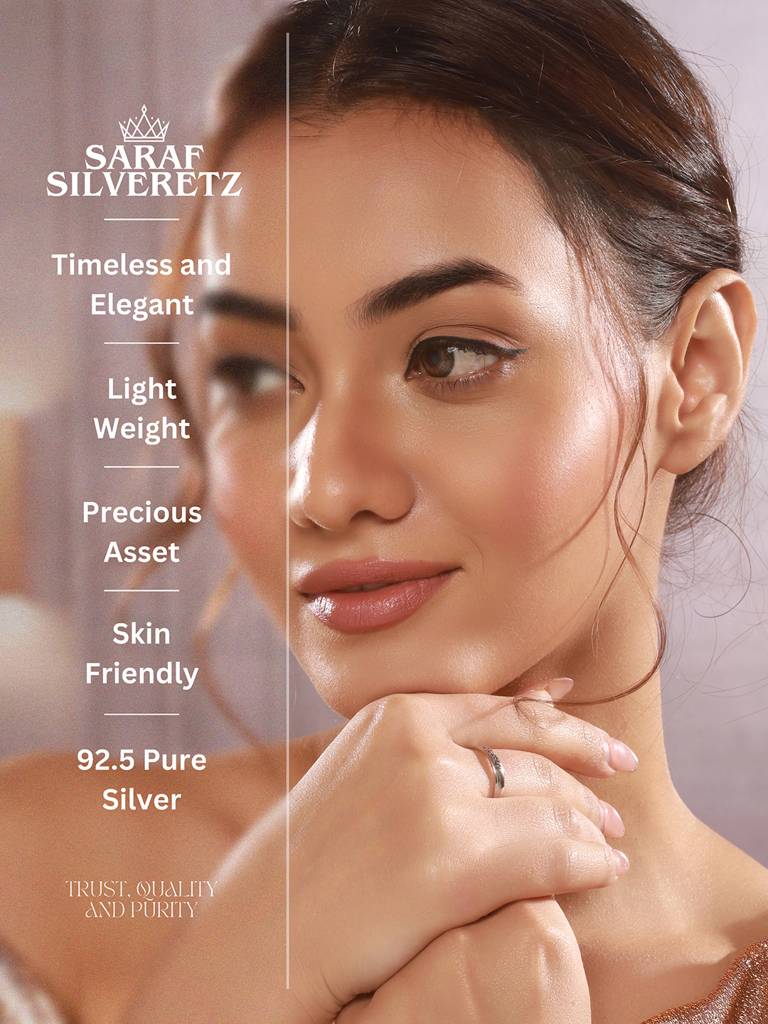 925 Sterling Silver Rhodium Plated Dailywear Adjustable Band Finger Rings : AGRG5204