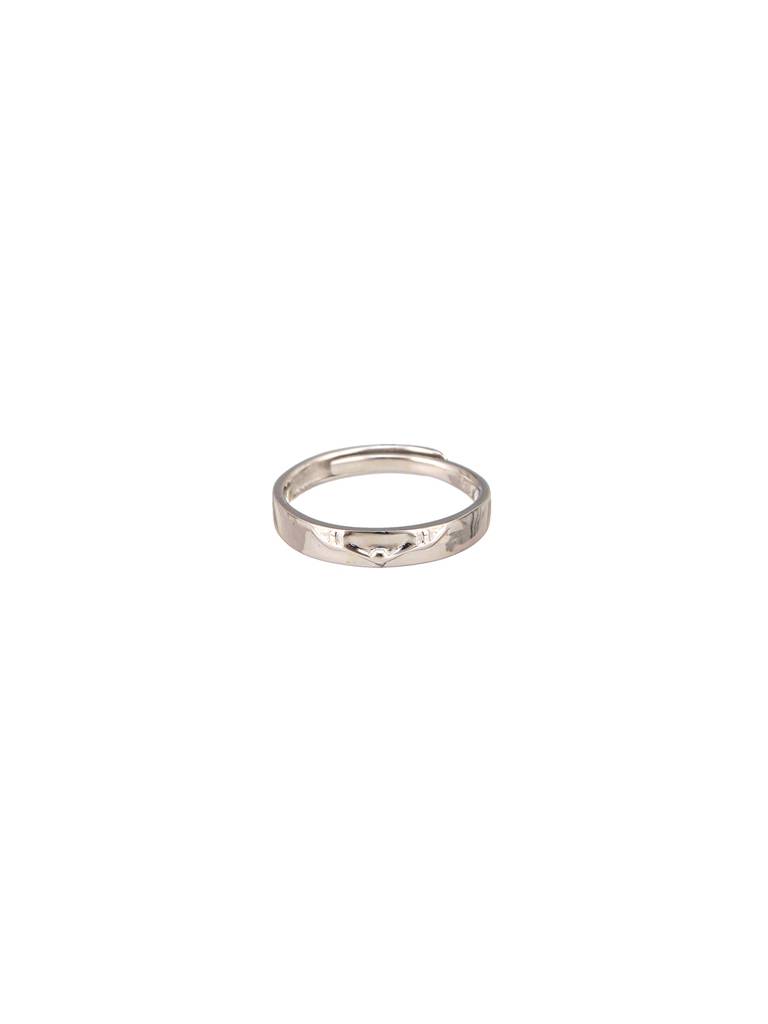 925 Sterling Silver Engraved Promise Finger Band Ring : AGRG5219