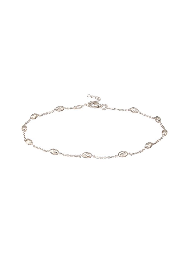 925 Sterling Silver Ball Chain Delicate Designer Minimal Anklet Pair : AGPL5248