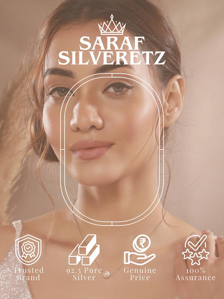 925 Sterling Silver Freshwater Faux Pearl Rhodium Plated Necklace & Chain : AGLK5283