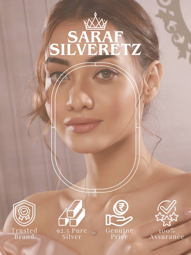 925 Sterling Silver Rhodium Plated Halo Square Solitaire Minimal Pendant Necklace & Chain : AGLK5285