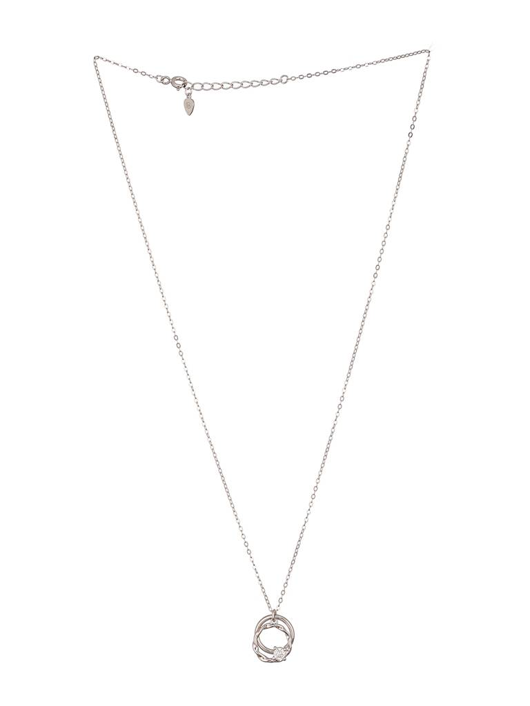 925 Sterling Silver Hearty Circle Of Love Minimal Necklace & Chain : AGLK5301