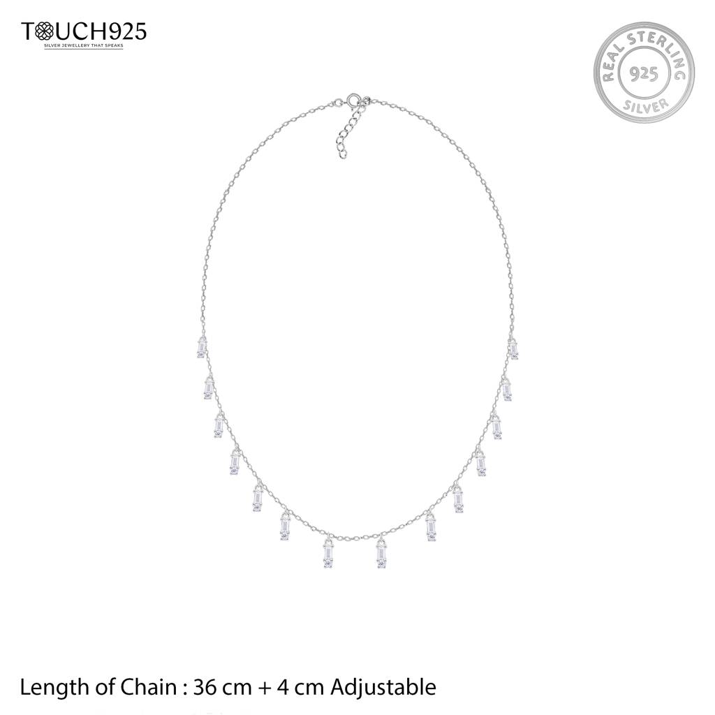 Multi Charm Necklace In Silver Color : AINC127