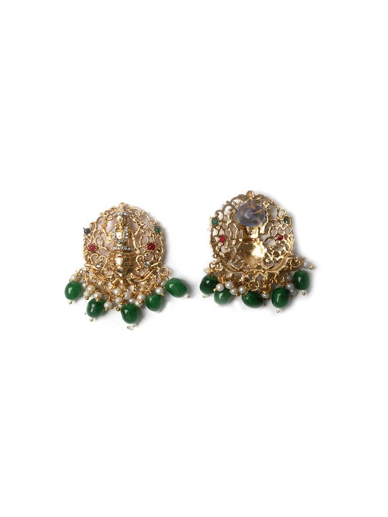 Traditional Vishnu Dashavatar Necklace Set : SATJS261