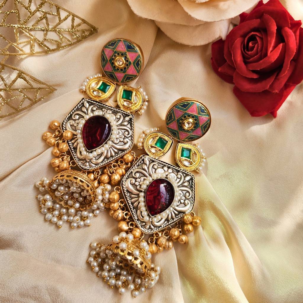 Fashion Earrings Red Tassel Earrings Forever 21 40-Piece Gold