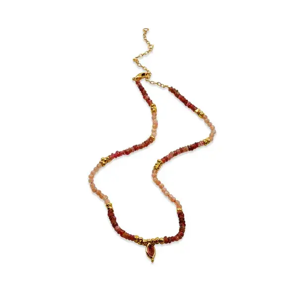 Ombre Gemstone Drop Necklace : AWN-202