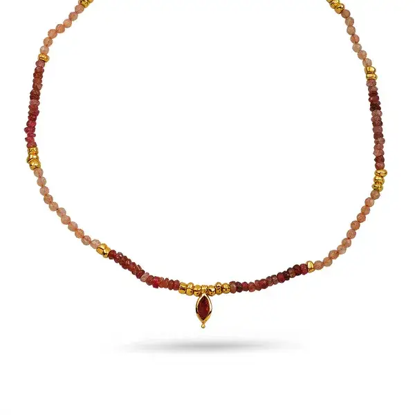 Ombre Gemstone Drop Necklace : AWN-202