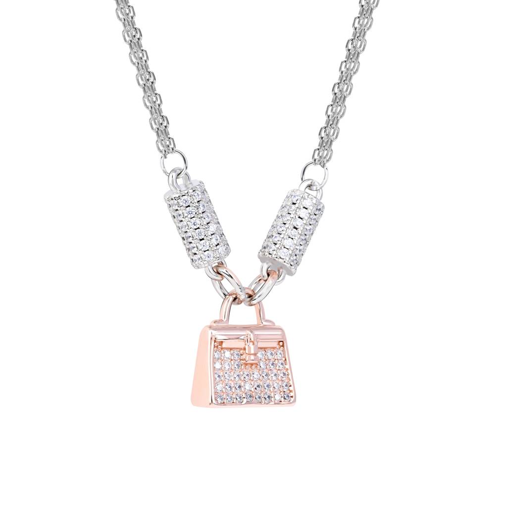 Lock Pendant Necklace In Silver Color : AJNC137