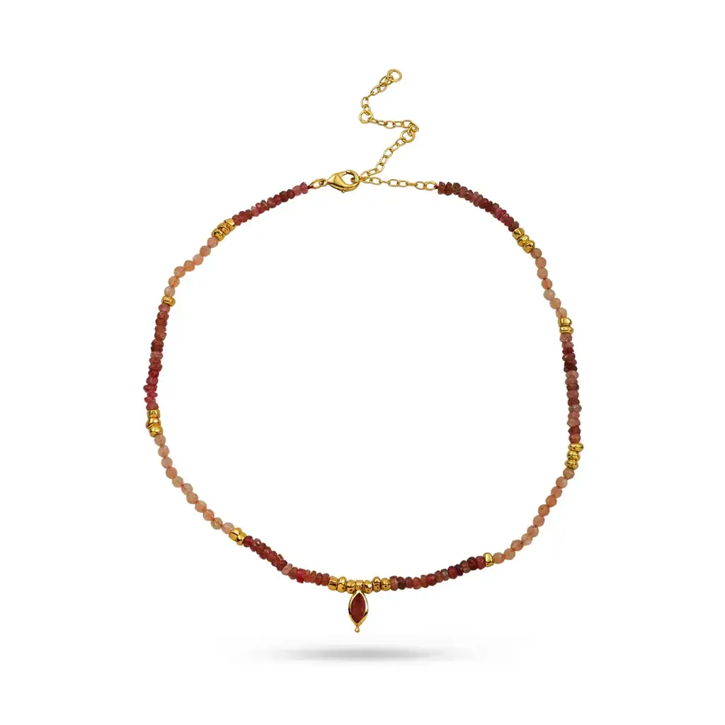 Ombre Gemstone Drop Necklace : AWN-202