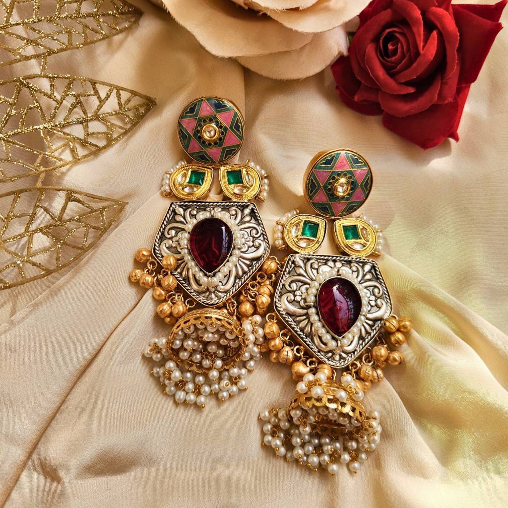 Saanjh Kashmiri Earrings Earrings · Eternz