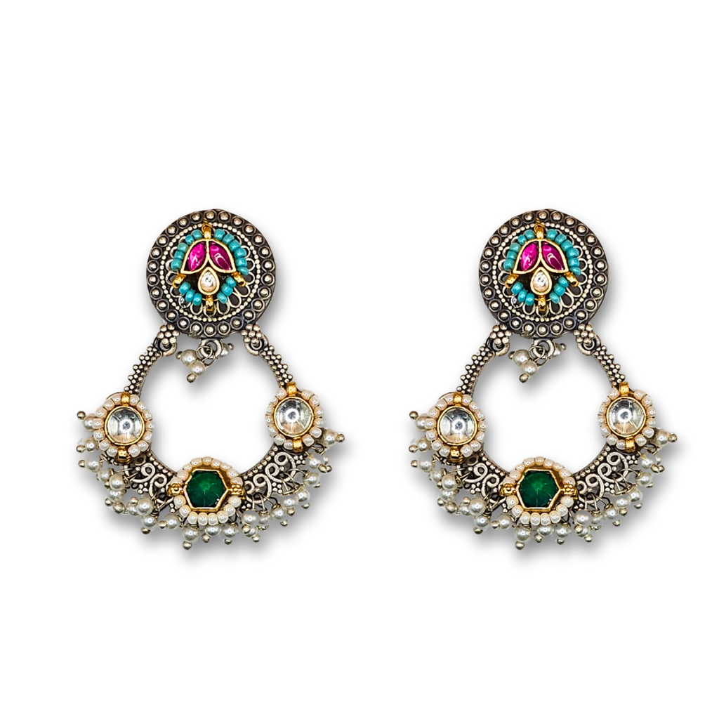 Dandiya Diva Kundan Earrings : ER013