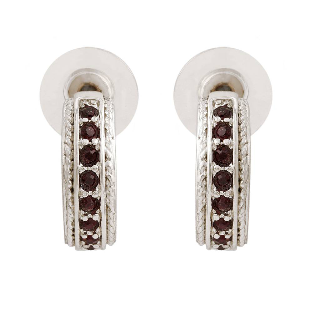 Estele Rhodium Plated Trendy Candy Stud Earring With Fancy Crystals For Women : 766703RDER