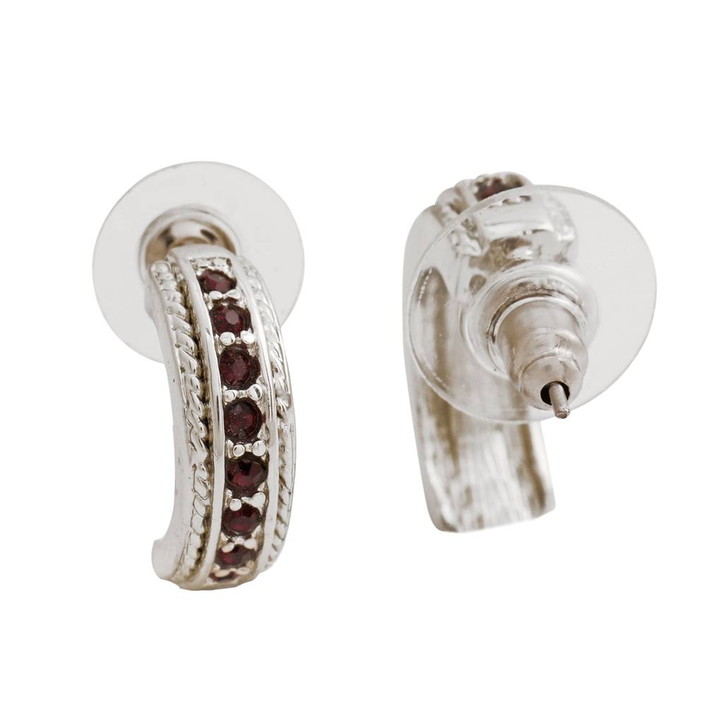 Estele Rhodium Plated Trendy Candy Stud Earring With Fancy Crystals For Women : 766703PKER