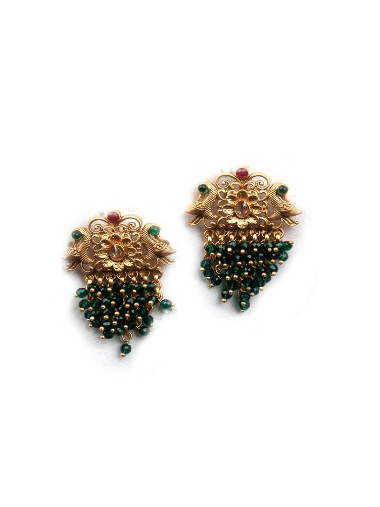 Peacock Hydra Necklace Set Green : W13Green
