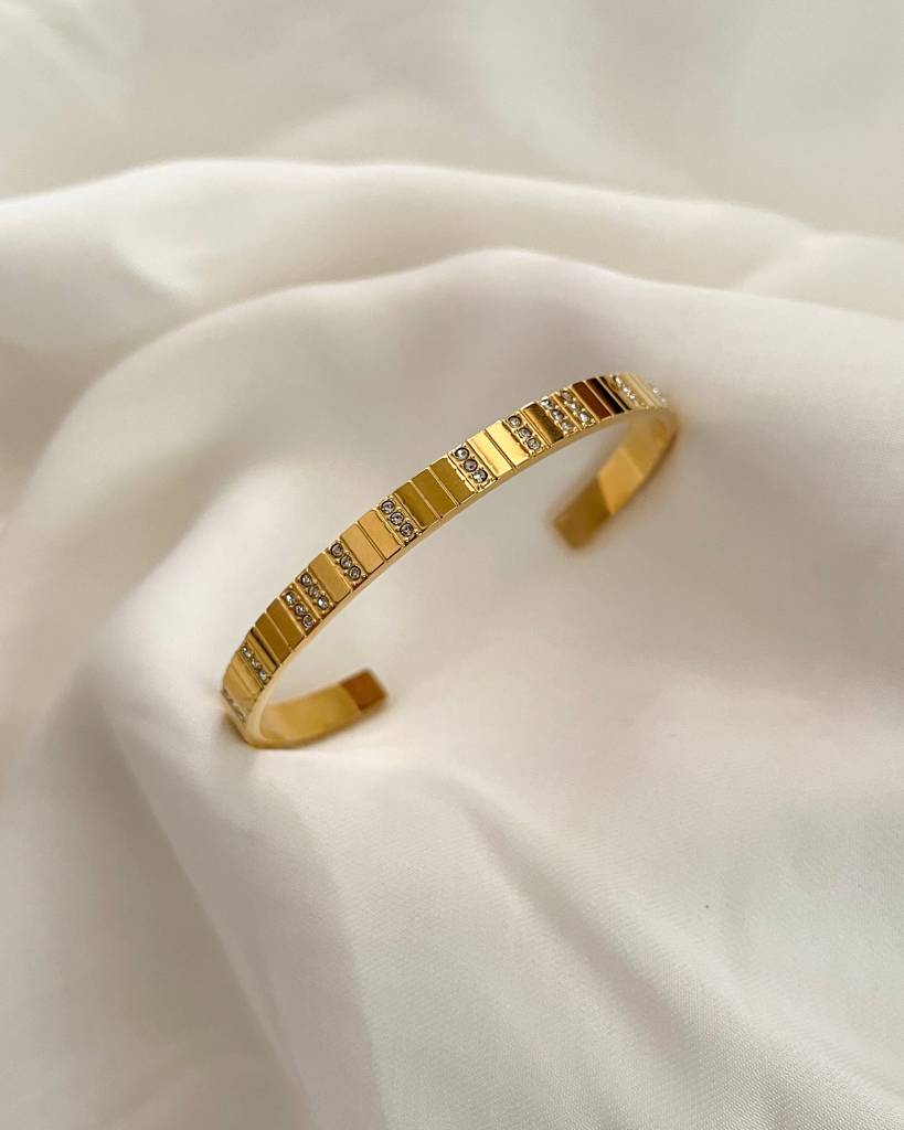 18K Gold Plated Tessa Cuff Bracelet : B57