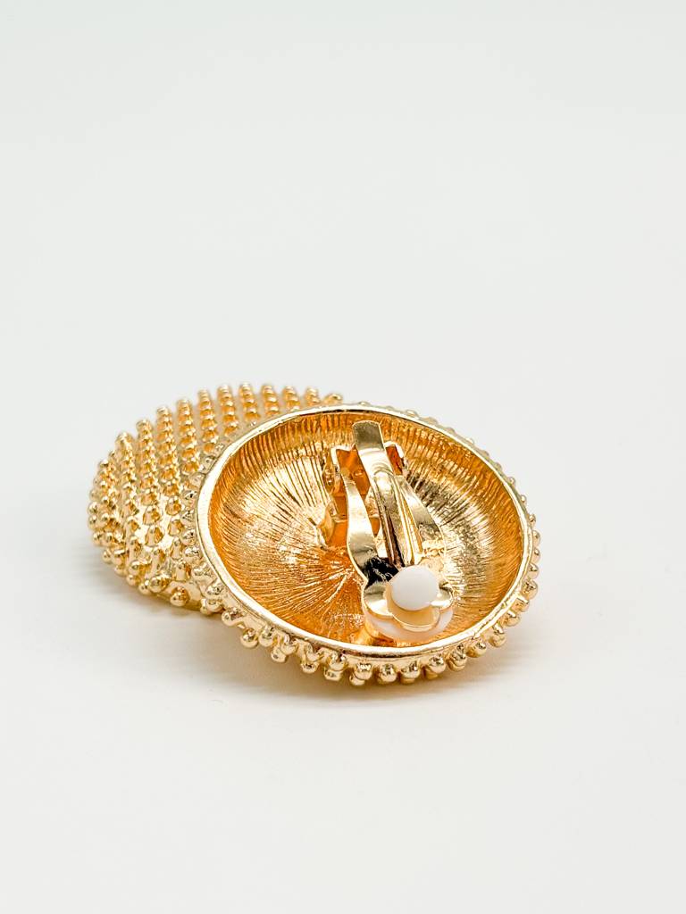 Vintage Couture Dotted Button Stud Earrings : E0018