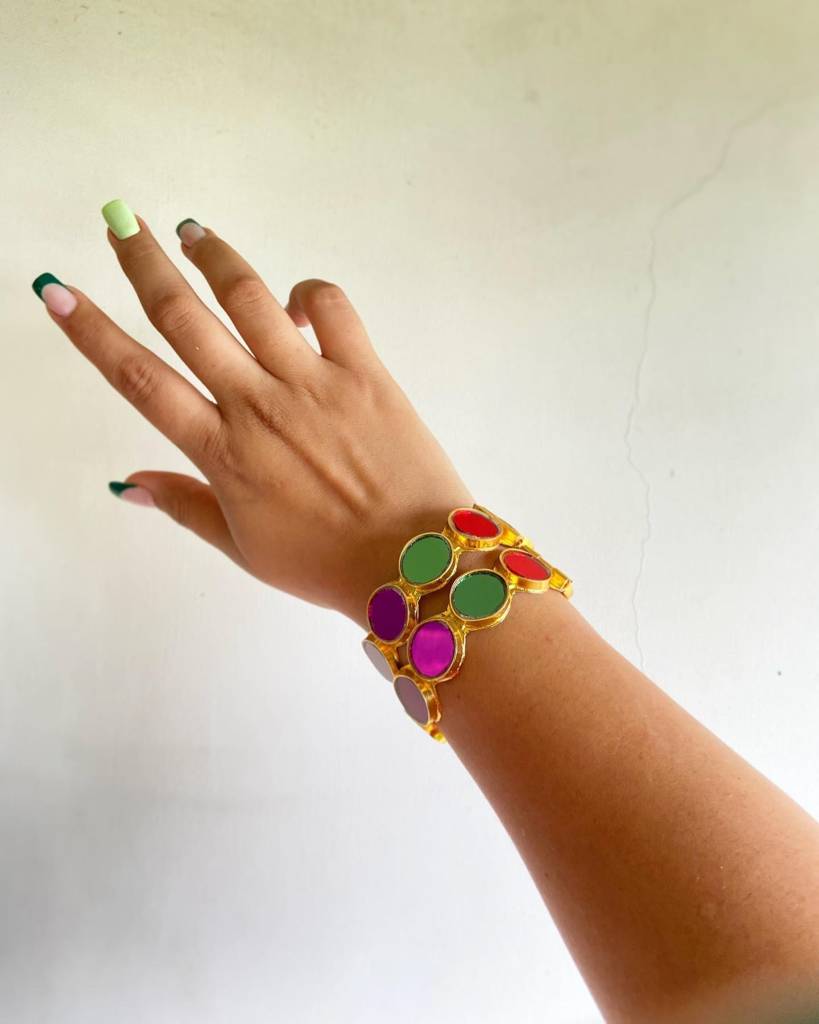 Farida Multi Colour Kada - Pair