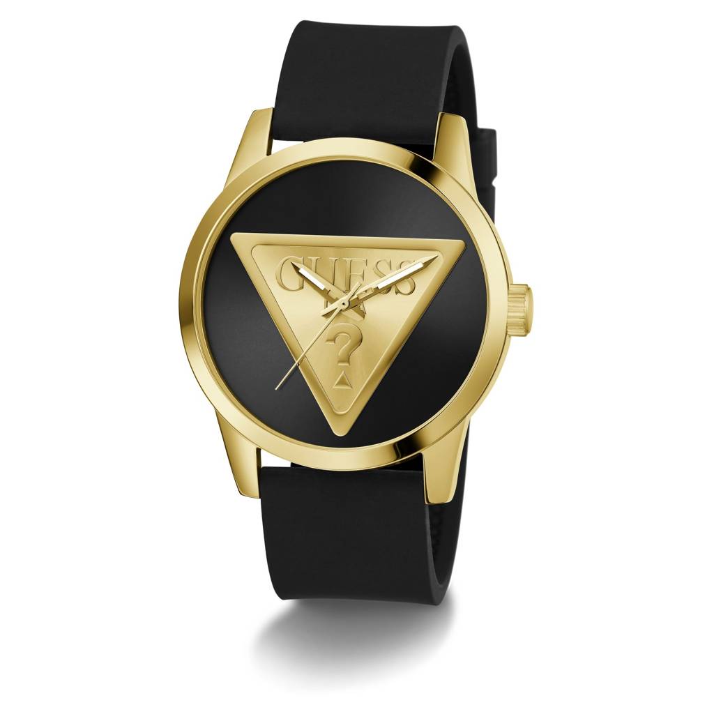 Guess Round 44Mm Black Dial Analog Men Watch - Gw0781G4 : GW0781G4