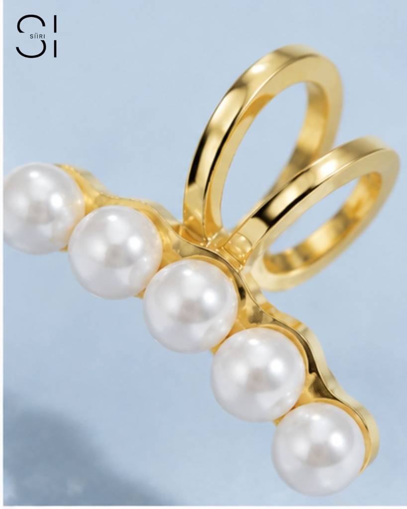 Pearl Ear Cuff For Women | Gold Plated Non-Piercing Pearl Ear Wrap Jewellery : NH43745365